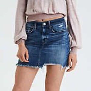 AE High Waisted Denim Skirt